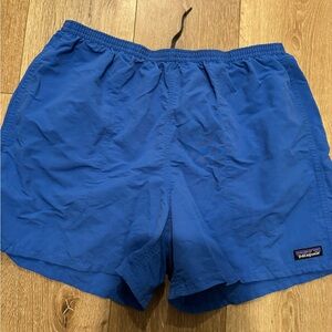 Patagonia Blue and Black Men's Swim Shorts used good conditions